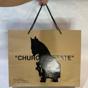 Virgil Abloh X Brooklyn Museum “church of state”“figures of speech” shopping bag